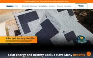 Renu Energy Solutions website