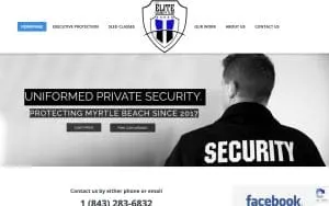 Elite Security Team website