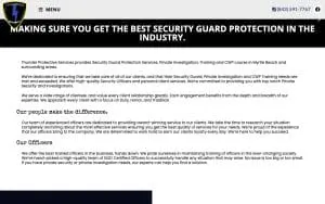 Thunder Protective Services LLC website