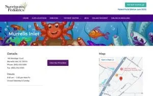 Sweetgrass Pediatrics - Murrells Inlet website