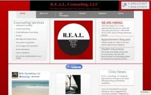 R.E.A.L. Counseling, LLC website