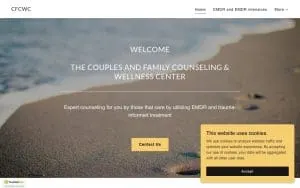 The Couples and Family Counseling & Wellness Center website