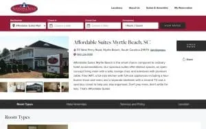 Affordable Suites Myrtle Beach website