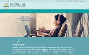 Shoreline Behavioral Health website