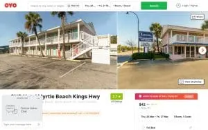 OYO Hotel Myrtle Beach Kings Hwy website