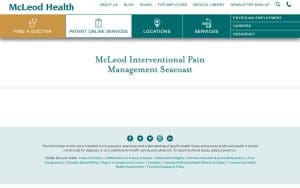 McLeod Interventional Pain Management Seacoast