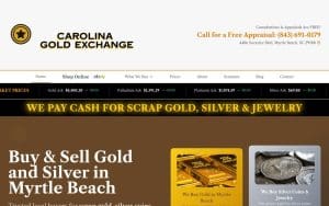 Carolina Gold Exchange website