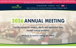 Carolina Trust Federal Credit Union of Surfside Beach website