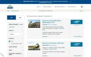 Days Inn by Wyndham Myrtle Beach website