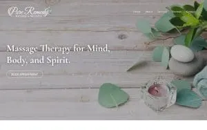 Pure Remedy Massage and Wellness website