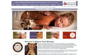 Magical Touch Massage of Myrtle Beach website