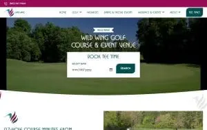 Players Pub Grill at Wild Wing Plantation website