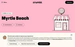 Crumbl of Myrtle Beach website