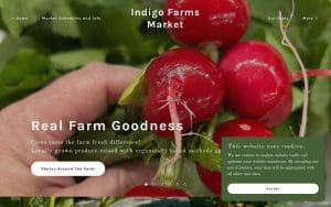 Indigo Farms Market website