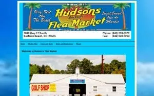 Hudson's Surfside Flea Market website