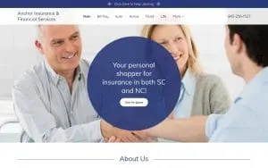 Anchor Insurance and Financial Services website