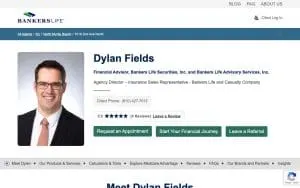 Dylan Fields, Bankers Life Agent and Bankers Life Securities Financial Representative website