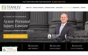 Stanley Personal Injury Lawyers Aynor website
