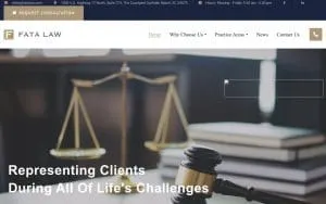 Fata Law Firm website