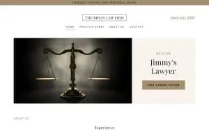 Bryan Law Firm website