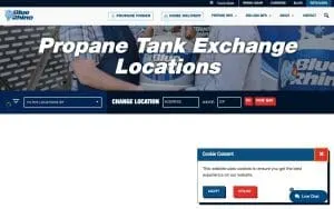 Blue Rhino Propane Exchange website