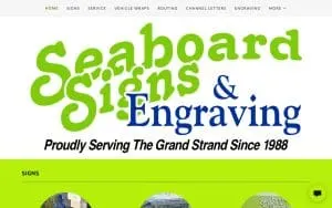 Seaboard Signs & Engraving Inc website