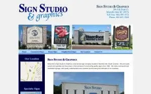 Sign Studio & Graphics website
