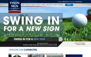 Tyson Sign Company website