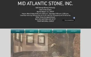 Mid Atlantic Stone Gallery website