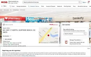 CVS Photo of Surfside Beach website