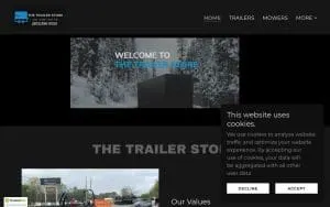 The Trailer Store website