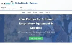Medical Comfort Systems of North Myrtle Beach website