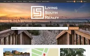 Living South Realty website