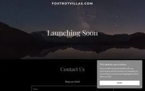 Foxtrot Villas website