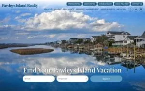 Pawleys Island Realty website