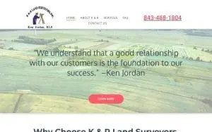 K & R Land Surveyors Inc of Conway website