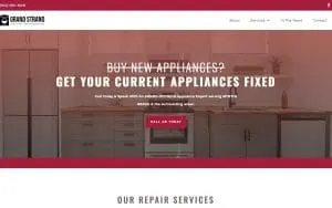 Grand Strand Appliance Repair Service of Myrtle Beach website