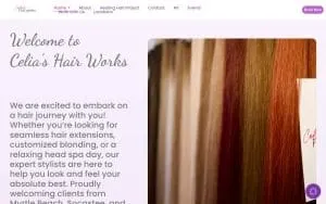 Celia’s Hair Works of Myrtle Beach website