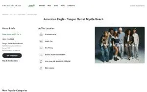 American Eagle website