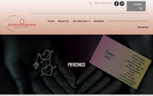 THE ART BOX Piercings & Esthetics website