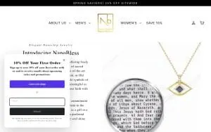 NanoBless website