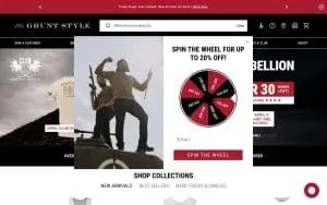Grunt Style @ Tanger Outlets Myrtle Beach website