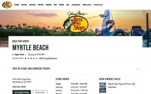 Bass Pro Shops of Myrtle Beach website