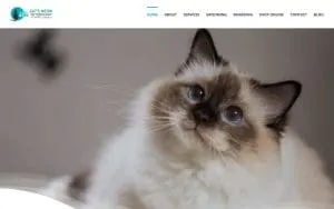 Cat's Meow Veterinary Hospital website