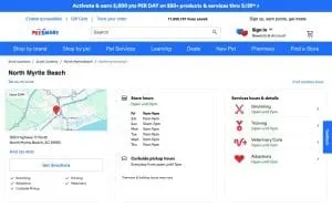 PetSmart of North Myrtle Beach website