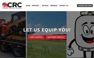 Conway Rental Center website