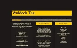 Waldeck Tax website