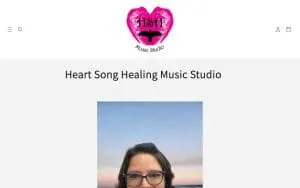 Heart Song Healing Music Studio website