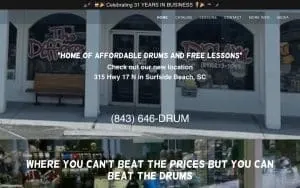 The Different Drum Shop website