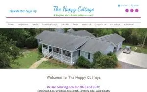 The Happy Cottage website